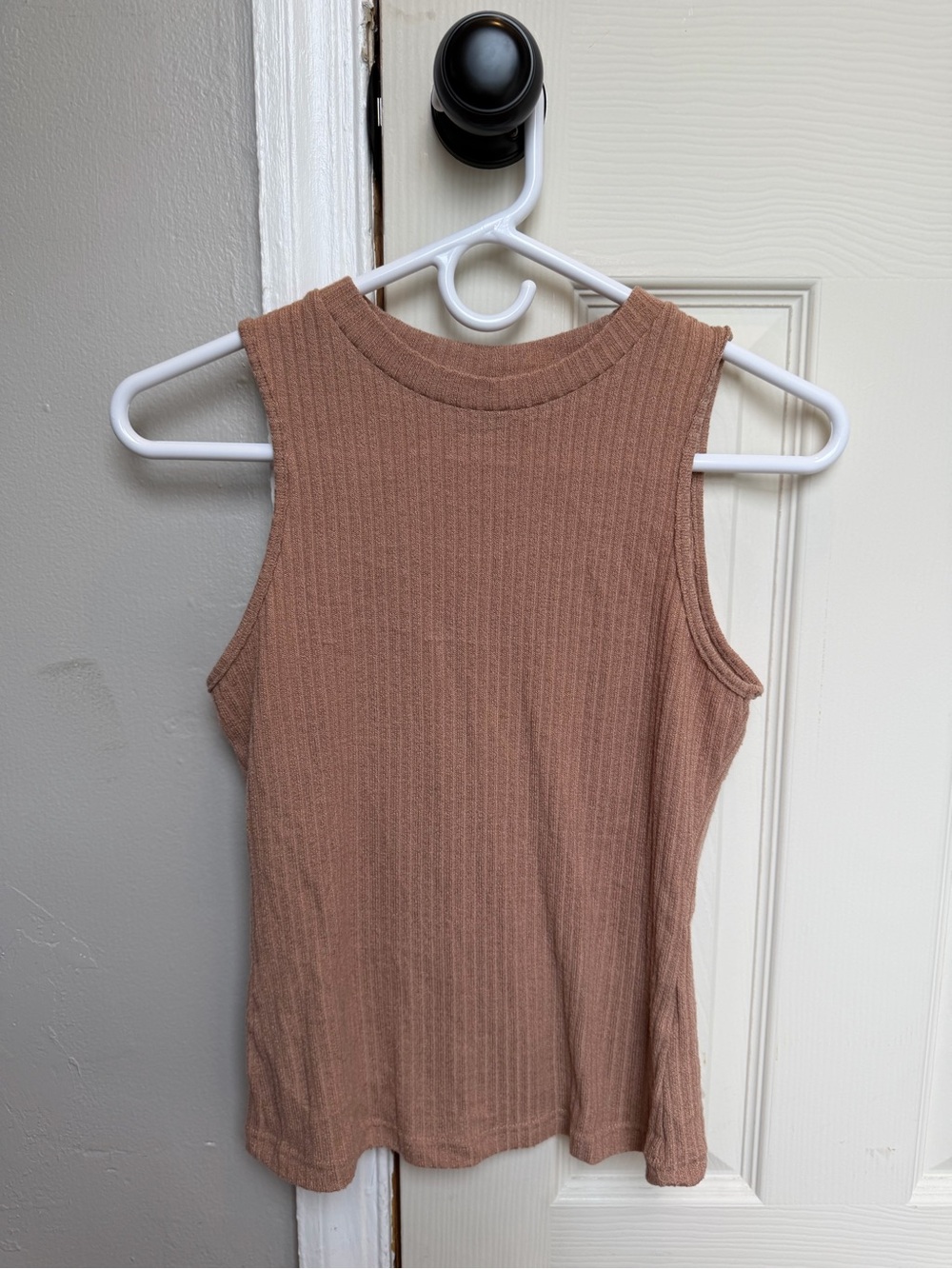 SHEIN Ribbed Tank Top - Taupe